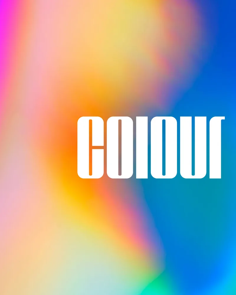 Colour study with a soft gradient