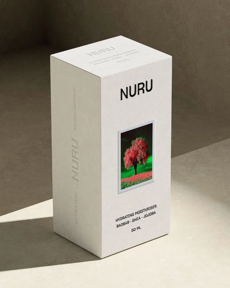 Minimal skincare box concept